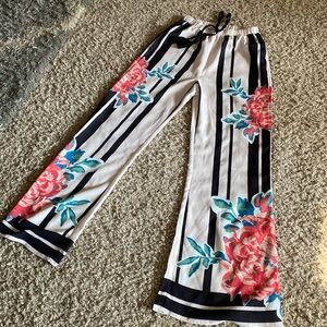 Lightweight Summer, Flowers Pants